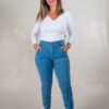 JEAN BABUCHA VERANO SÚPER ELASTIZADA RUEDO ELÁSTICO MAR