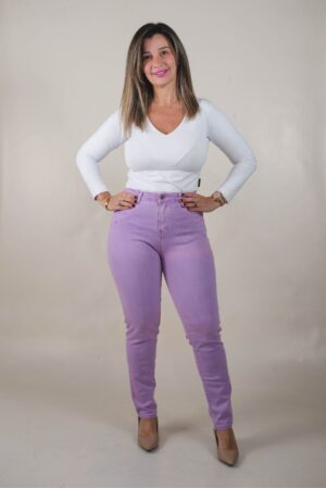JEAN REGULAR SÚPER ELASTIZADO - Lavanda 1 JEAN REGULAR SÚPER ELASTIZADO
