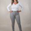 JEAN SKINNY SÚPER ELASTIZADO - BOTONES BOLSILLOS