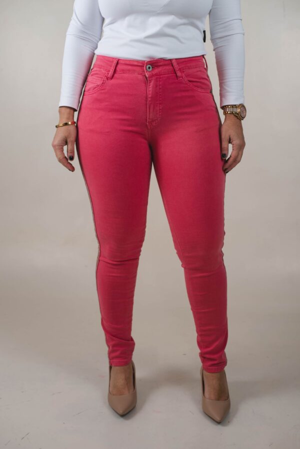 JEAN SKINNY SÚPER ELASTIZADO LATERAL CADENA