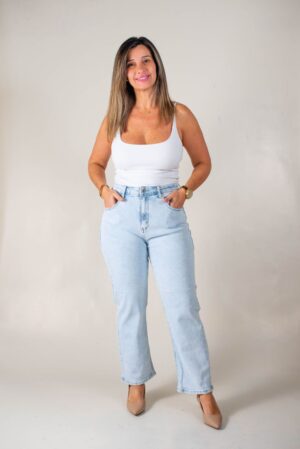 JEANS REGULAR ELASTIZADO Denim Claro 1 JEAN REGULAR SÚPER ELASTIZADO