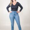 JEAN REGULAR EXTRA LYCRA CON DIAMANTINI