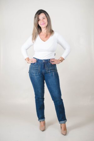 JEANS REGULAR GOLD SÚPER ELASTIZADO CON STRASS ORO 1 JEAN REGULAR GOLD SÚPER ELASTIZADO CON STRASS ORO