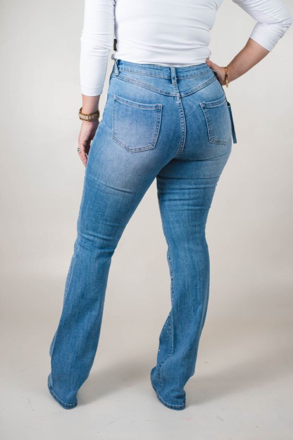 JEAN SEMI OXFORD ELASTIZADO CON DIAMANTINA