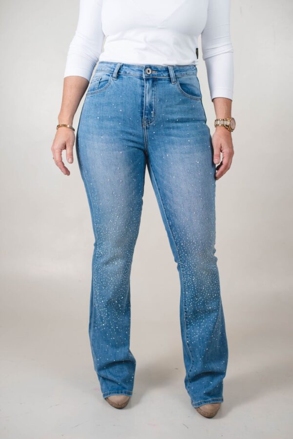 JEAN SEMI OXFORD ELASTIZADO CON DIAMANTINA