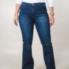 JEAN SEMI OXFORD ELASTIZADO CON LEVES BRILLOS