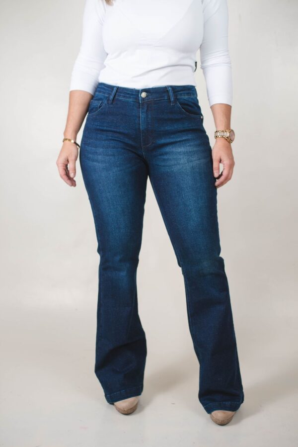 JEAN SEMI OXFORD ELASTIZADO CON LEVES BRILLOS