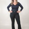 JEAN SEMI OXFORD SÚPER ELASTIZADO DOBLE BOTÓN