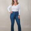 JEAN SEMI OXFORD SÚPER ELASTIZADO (COSTURA MOSTAZA)
