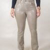 JEAN SEMI OXFORD SÚPER ELASTIZADO LAMÉ PLATA DOBLE BOTÓN