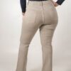JEAN SEMI OXFORD SÚPER ELASTIZADO LAMÉ PLATA DOBLE BOTÓN