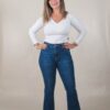 JEAN SEMI OXFORD SÚPER ELASTIZADO RUEDO DESFLECADO