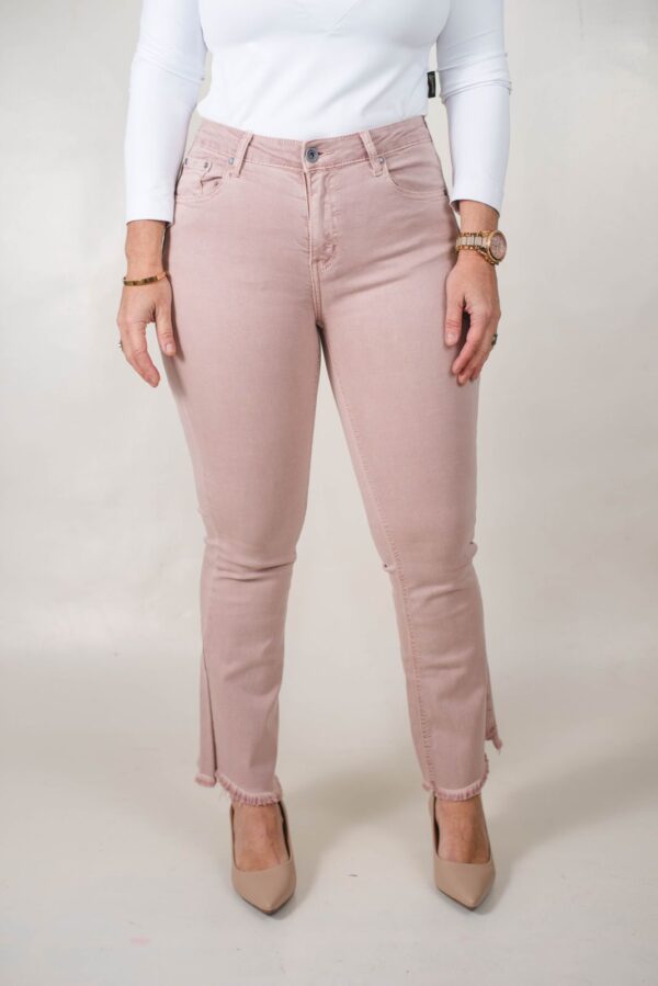 JEAN SEMI OXFORD SÚPER ELASTIZADO RUEDO DESFLECADO