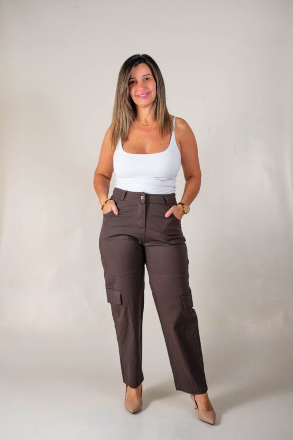 PANTALÓN CARGO VERANO GABARDINA ELASTIZADA