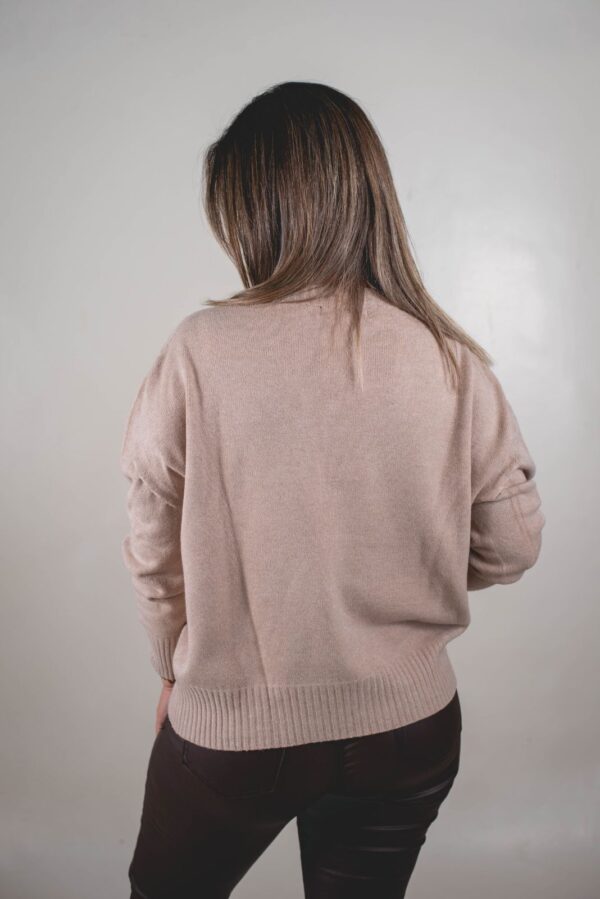 SWEATER STELLA TEJIDO EXTRA SUAVE PREMIUM (DETALLE PLATA)