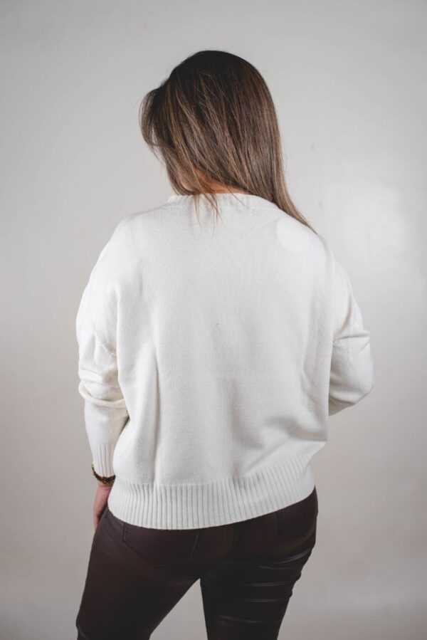 SWEATER STELLA TEJIDO EXTRA SUAVE PREMIUM (DETALLE PLATA)