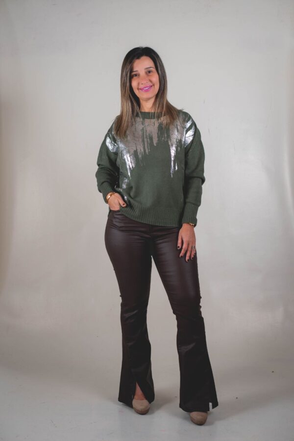 SWEATER STELLA TEJIDO EXTRA SUAVE PREMIUM (DETALLE PLATA)