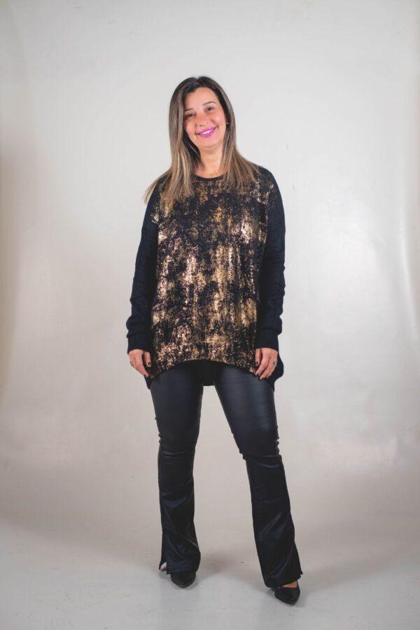 SWTSA004 - 1 SWEATER SARA TEJIDO EXTRA SUAVE PREMIUM (DETALLE ORO)