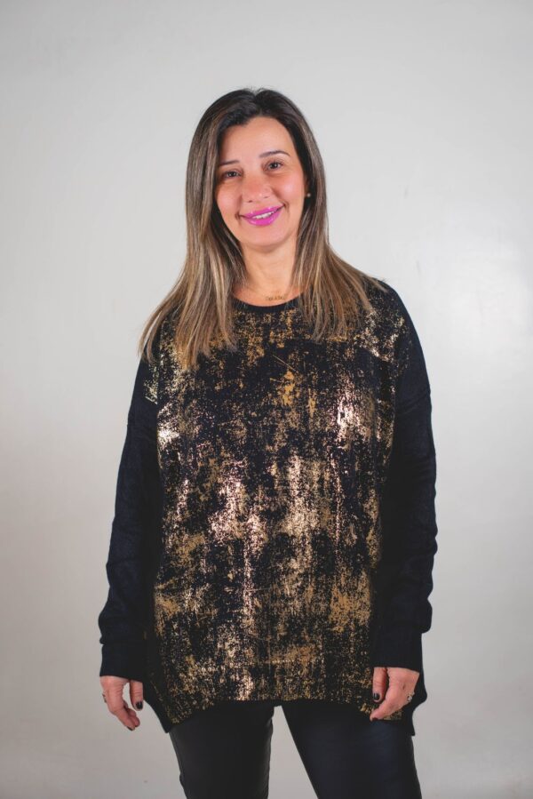 SWTSA004 - 2 SWEATER SARA TEJIDO EXTRA SUAVE PREMIUM (DETALLE ORO)