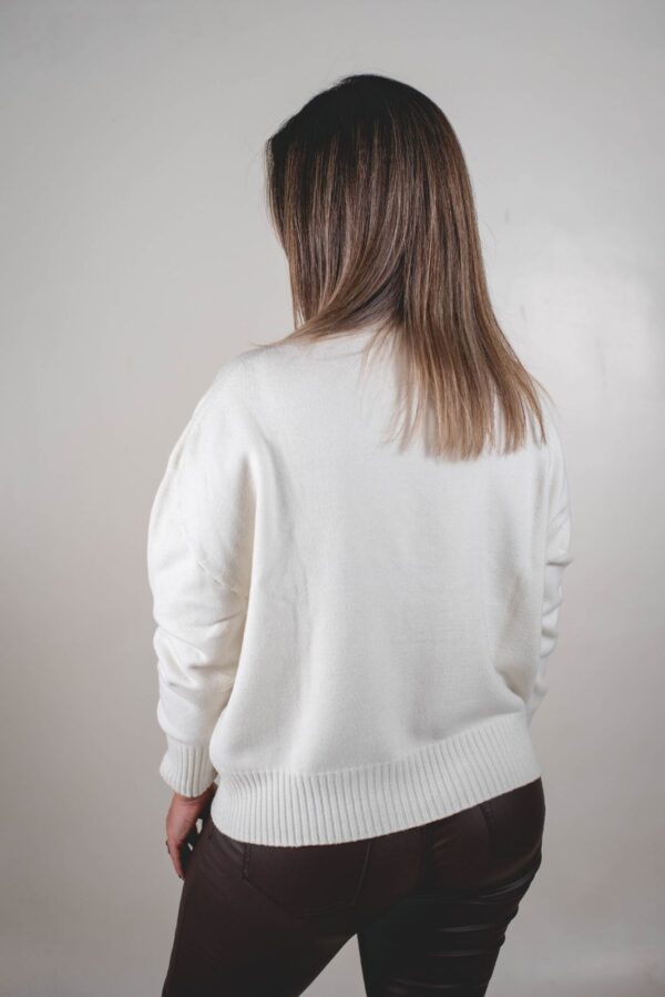 SWTSF001 - 3 SWEATER SOFIA TEJIDO EXTRA SUAVE PREMIUM (DETALLE PLATA Y ORO)