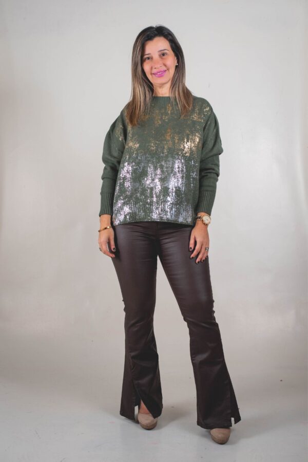 SWTSF004 - 1 SWEATER SOFIA TEJIDO EXTRA SUAVE PREMIUM (DETALLE PLATA Y ORO)