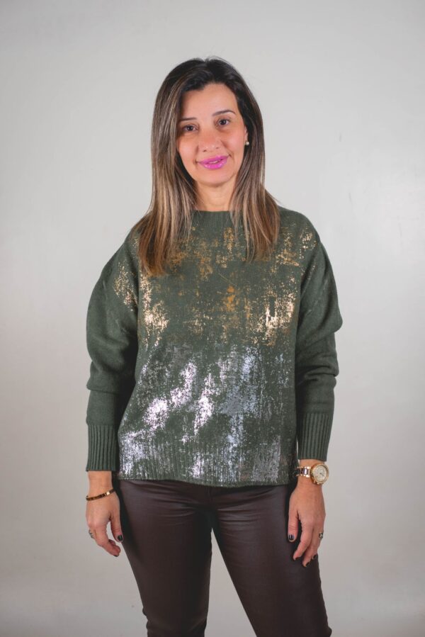 SWTSF004 - 3 SWEATER SOFIA TEJIDO EXTRA SUAVE PREMIUM (DETALLE PLATA Y ORO)
