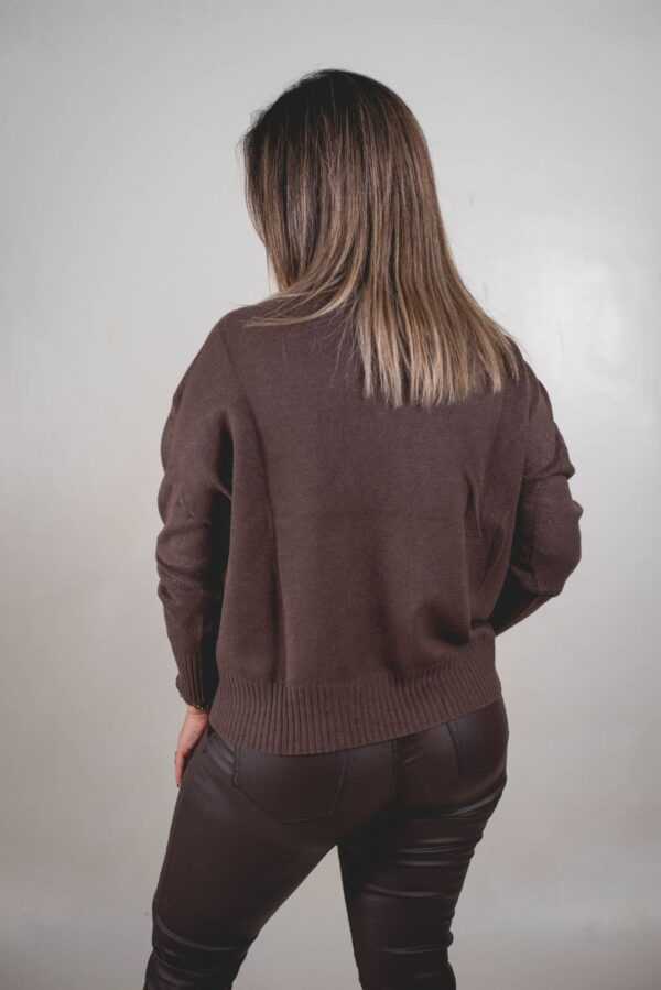 SWEATER SIENNA TEJIDO EXTRA SUAVE PREMIUM (DETALLE ORO)