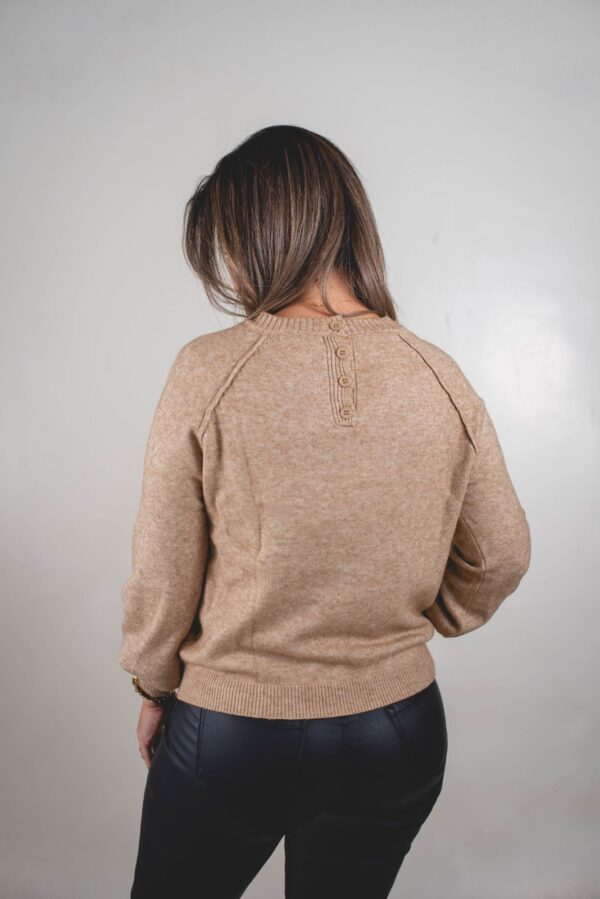 SWEATER SOL TEJIDO EXTRA SUAVE PREMIUM (BOTONES ATRÁS)